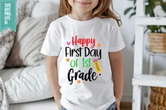 Happy First Day of 1st Grade Svg, Back to School Svg Product Image 3