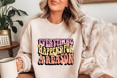 Everything Happens for a Reason Svg, Motivation Svg Product Image 2
