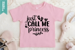 Just Call Me Princess Svg, Funny Baby Svg Product Image 1