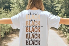 love joy excellence pride history Svg, Black History Svg Product Image 2