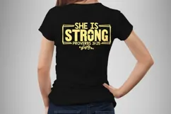 She Is Strong Svg, Christian Svg, Jesus Svg Product Image 1