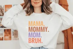 mama mommy mom Bruh Svg, Mother's Day Svg Product Image 2