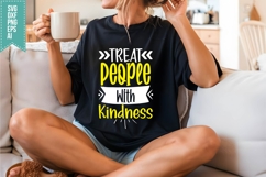 Treat People with Kindness Svg, Funny Sarcastic Svg Product Image 3