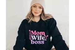 Mom Wife Boss Svg, Mom Quotes Svg Product Image 3
