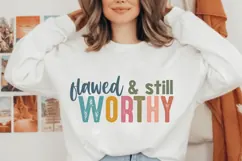 Flawed & still worthy Svg, Christian Svg, Jesus Svg Product Image 1