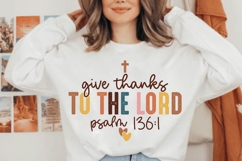 Give Thanks To the Lord Svg, God Svg, Bible Quotes Christian Product Image 1