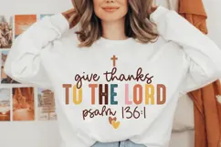 Give Thanks To the Lord Svg, God Svg, Bible Quotes Christian Product Image 1