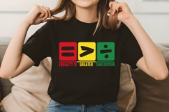 Equality is Greater Than Division Svg, Black History Svg Product Image 3