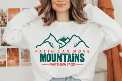Faith Can Move Mountains Svg, Christian Svg, Jesus Svg Product Image 1