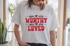 You are Worthy you are Loved Svg Product Image 2