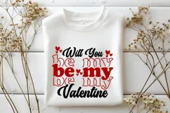 Will You Be My Valentine Svg, Valentine's Day Svg Product Image 2