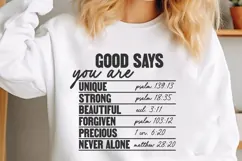 God says you are Svg, God Svg, Bible Svg Product Image 1