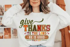 give thanks to the lord for he is good Svg, Fall Svg, Autumn Product Image 1