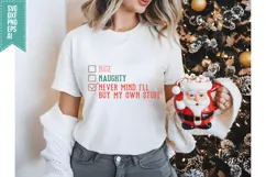 On The Naughty List and I Regret Nothing Svg, Christmas Svg Product Image 2