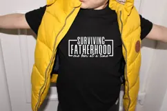 Surviving Fatherhood one beer at a time Svg, Dad Shirt Svg Product Image 1