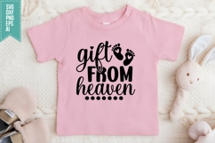 Gift from Heaven Svg, Funny Baby Svg Product Image 1