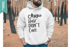 Camp Hair Don't Care Svg, Camping Vibes Svg Designs Product Image 3