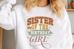 Sister of the Birthday Girl Svg, Family Svg Product Image 1
