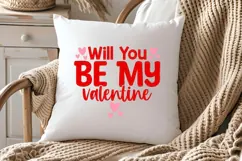 Will You Be My Valentine Svg, Valentine's Day Svg Product Image 2