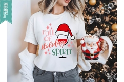 Full Of Holiday Spirit Svg, Christmas Svg, Xmas Svg Product Image 2