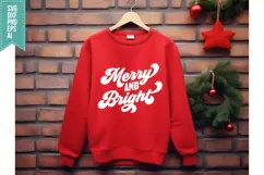 Merry And Bright Svg, Christmas Svg, Xmas Svg Product Image 2