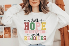 A thrill of hope the weary world rejoices Svg, Christian Svg Product Image 1