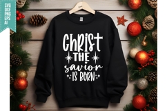 christ the savior is born Svg, Christmas Svg, Xmas Svg Product Image 3