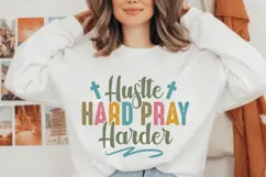 Hustle hard pray harder Svg, Christian Svg, Jesus Svg Product Image 1