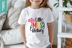 Little Miss History Svg, Back to School Svg Product Image 3