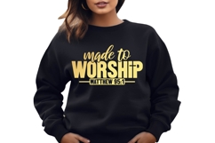 Made To Worship Svg, Christian Svg, Jesus Svg Product Image 2