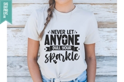 Never Let Anyone Dull Your Sparkle Svg, Religious Svg Product Image 1