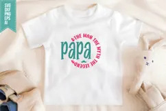 papa The Man The Myth The Legend Svg, Father's Day Svg Product Image 1