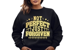 Not Perfect Just Forgiven Svg, Christian Svg, Jesus Svg Product Image 2