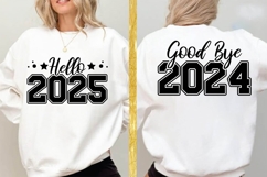 Hello 2025 Good Bye 2024 Svg, Happy New Year Svg Product Image 1