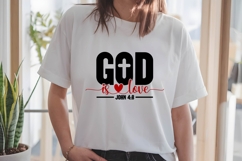 God is Love Svg, Love Svg, Bible Svg Product Image 1