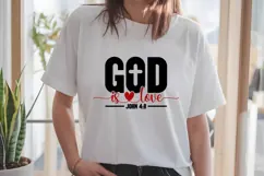 God is Love Svg, Love Svg, Bible Svg Product Image 1