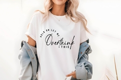 Hold On Let Me Overthink This Svg, Funny Sarcastic Svg Product Image 1
