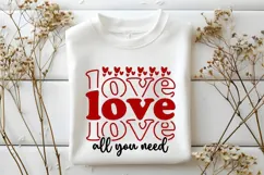 Love is All You Need Svg, Valentine's Day Svg Product Image 1