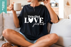 This Girl Loves Jesus Svg, Religious Svg, Jesus God Svg Product Image 3