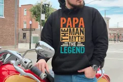Papa The Man The Myth The Legend Svg, Father's Day Svg Product Image 1