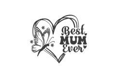 Best Mum Ever Svg Svg, Mother's Day Svg Product Image 2