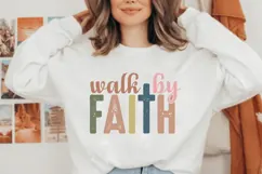 Walk by faith Svg, Christian Svg, Jesus Svg Product Image 1