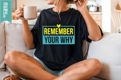 Remember Your Why Svg, Motivation Svg Product Image 3