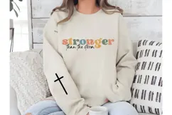 Stronger Than the Storm Svg, God Svg, Bible Svg Product Image 3