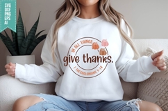 in all things, give thanks Svg, Autumn Svg, Fall Svg Designs Product Image 2