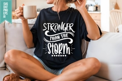 Stronger Than The Storm Svg, Religious Svg, Jesus God Svg Product Image 3