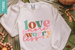 Love More Worry Less Svg, Religious Svg, Jesus God Svg Product Image 1