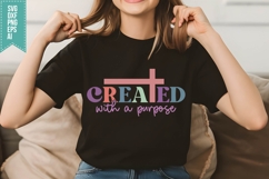 created with a purpose Svg, Religious Svg, God Svg Design Product Image 2