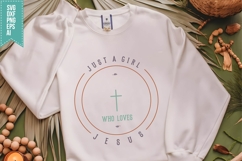 Just a Girl Who Loves Jesus Svg, Religious Svg, Jesus God Product Image 3