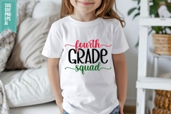Fourth Grade Squad Svg, Back to School Svg Product Image 3
